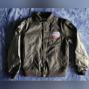 NCA Cheerleaders Assoc National Champions Wool/Faux Leather Varsity Women Small